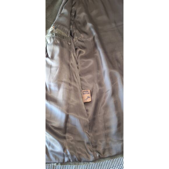 Newport Harbor- Olive Suede Jacket- men's size S- 4 button- excellent condition! - Picture 6 of 7